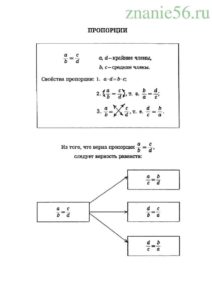 Алгебра пропорции